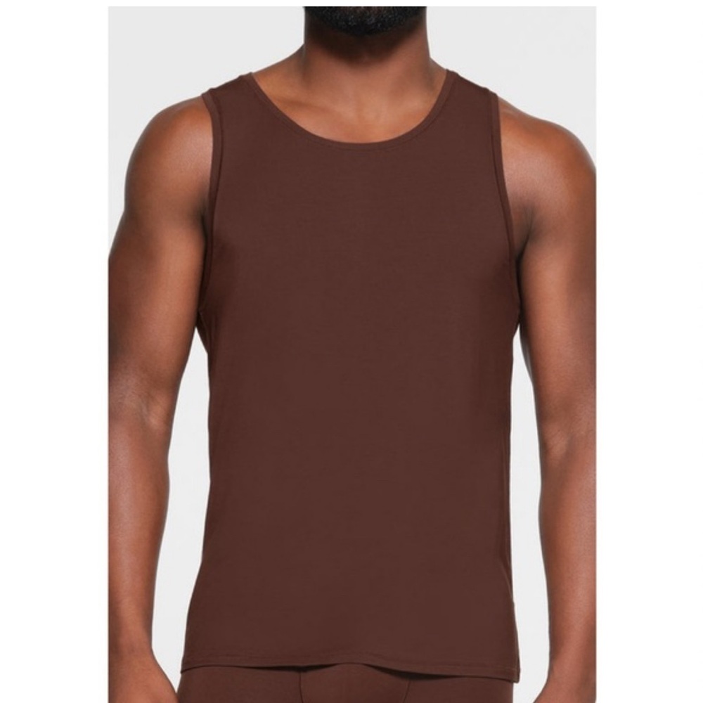 SKIMS Men's Brown cocoa Tank Top